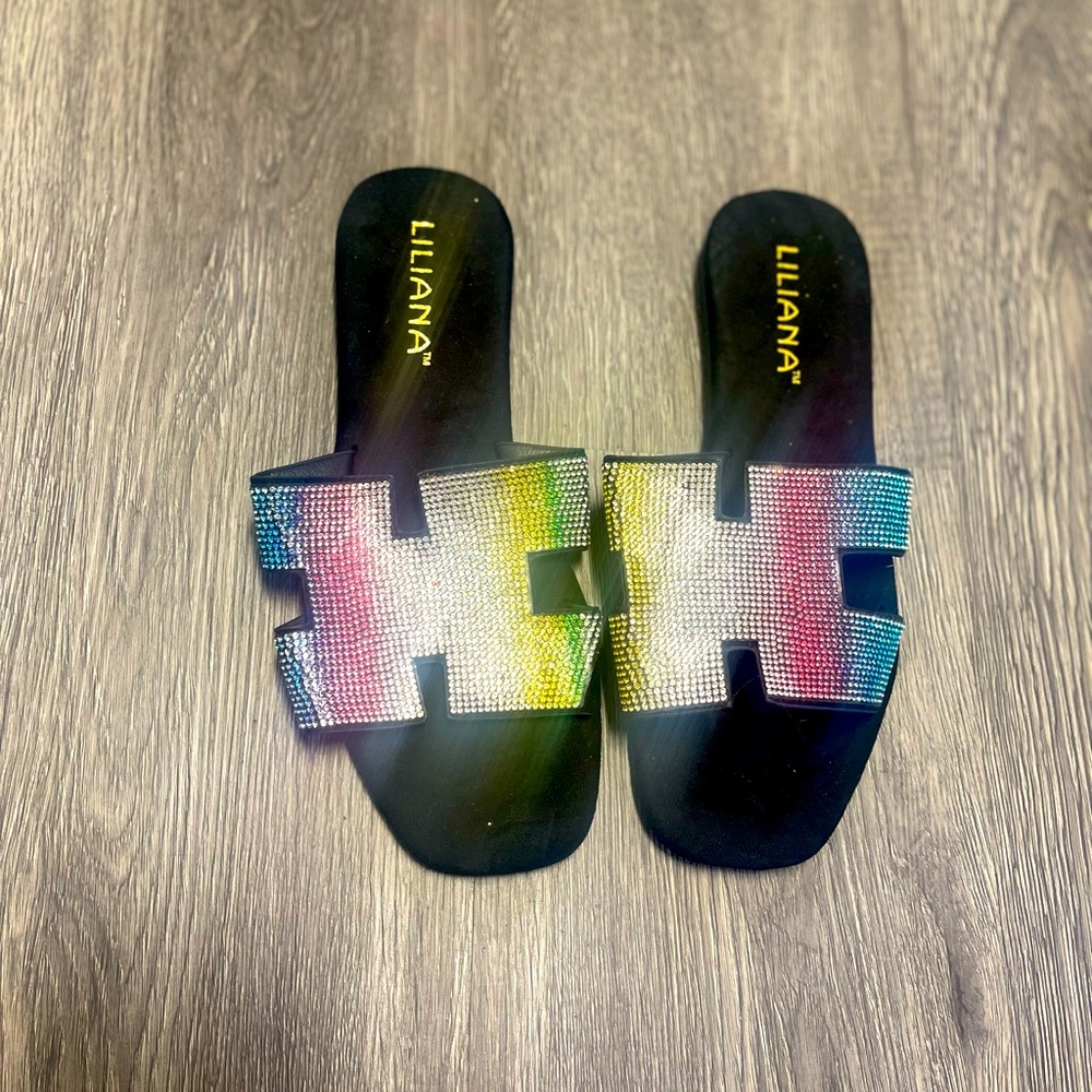 Never Worn Rainbow Sandals
